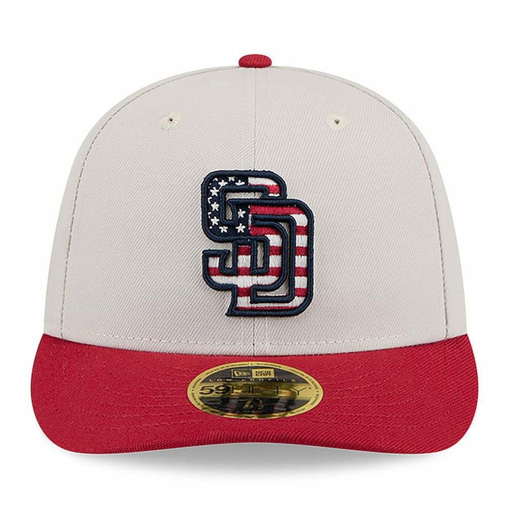 MLB San Diego Padres New Era 2024 Fourth of July Low Profile 59FIFTY Fitted Hat