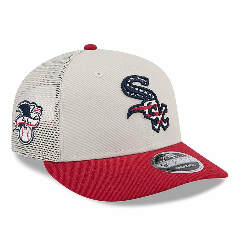 MLB Chicago White Sox New Era 2024 Fourth of July Trucker Low Profile 9FIFTY Snapback Hat