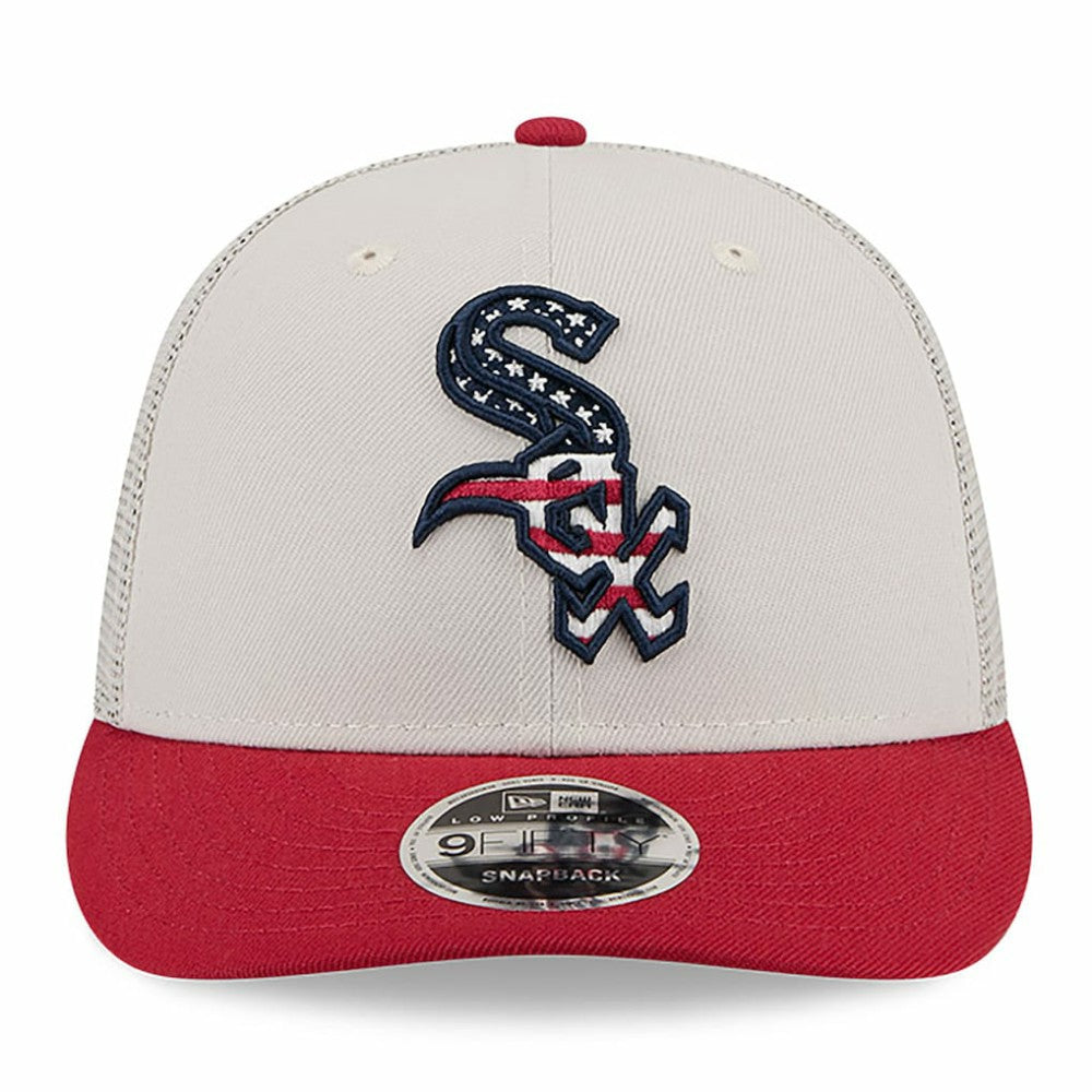 MLB Chicago White Sox New Era 2024 Fourth of July Trucker Low Profile 9FIFTY Snapback Hat