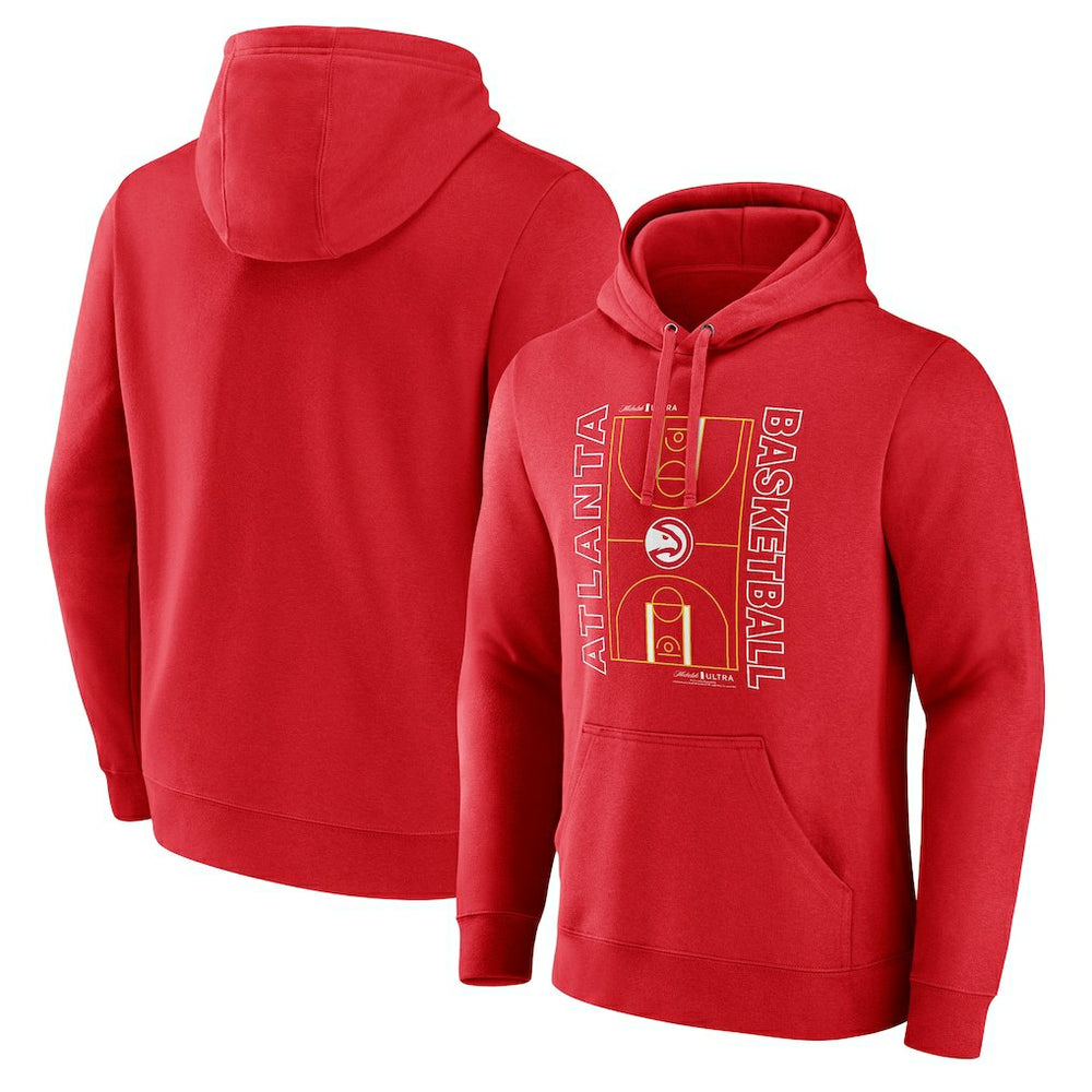 NBA Atlanta Hawks Michelob Ultra Full Court Pullover Hoodie - Red outlet