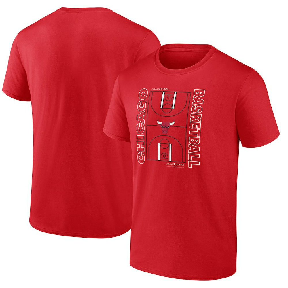 NBA Chicago Bulls Michelob Ultra Full Court T-Shirt - Red for sale