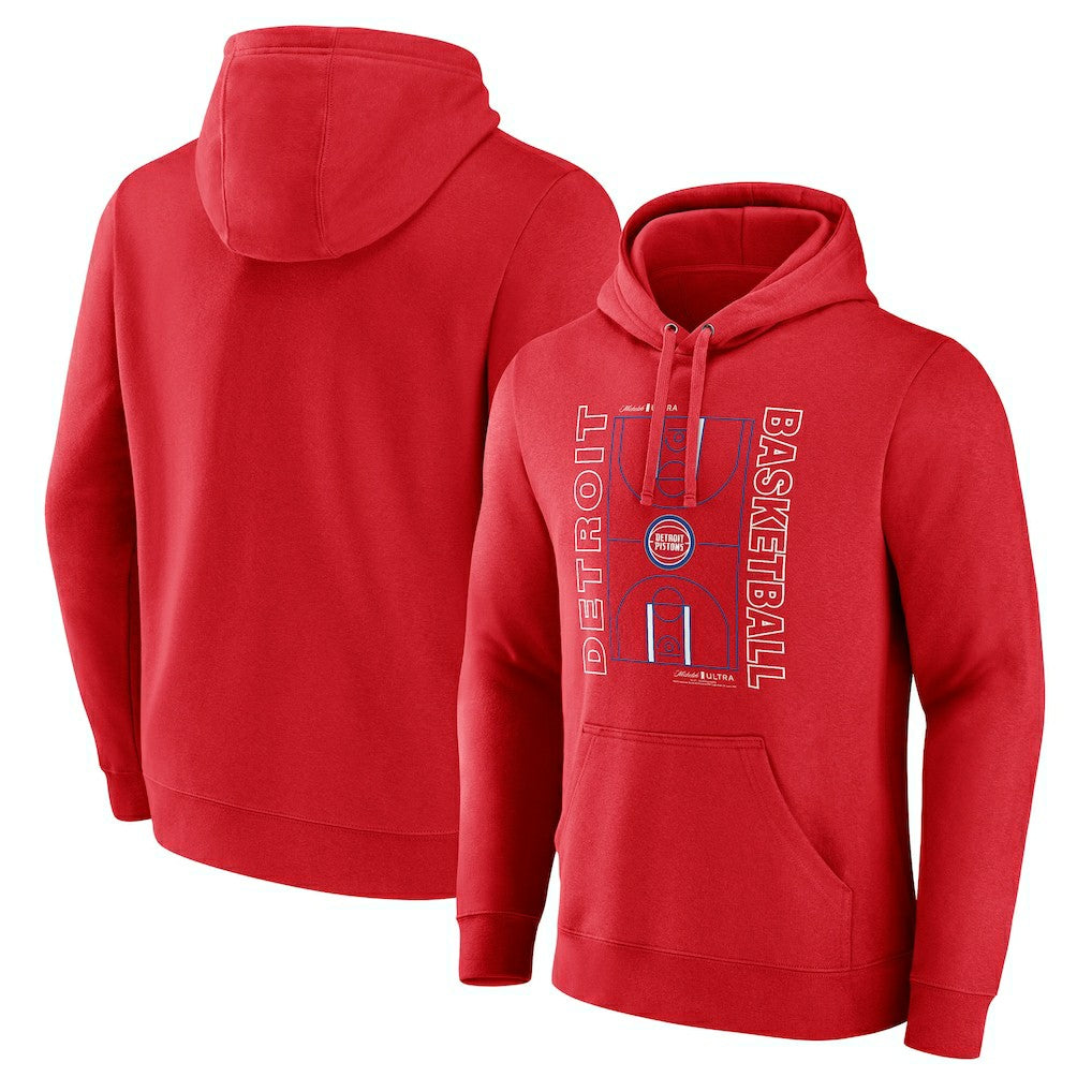 NBA Detroit Pistons Michelob Ultra Full Court Pullover Hoodie - Red cheap