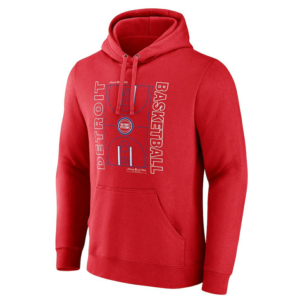 NBA Detroit Pistons Michelob Ultra Full Court Pullover Hoodie - Red cheap