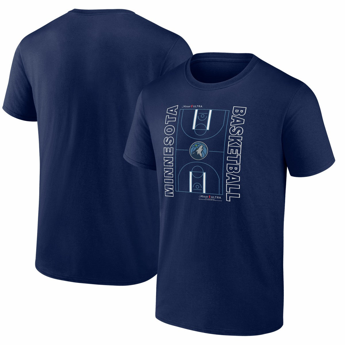 NBA Minnesota Timberwolves Michelob Ultra Full Court T-Shirt - Navy on sale