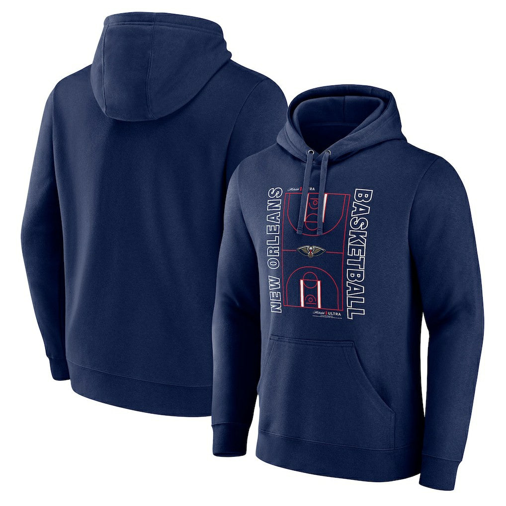 NBA New Orleans Pelicans Michelob Ultra Full Court Pullover Hoodie - Navy online