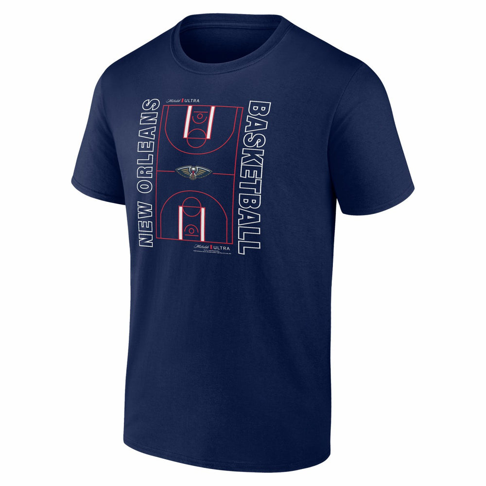 NBA New Orleans Pelicans Michelob Ultra Full Court T-Shirt - Navy discount