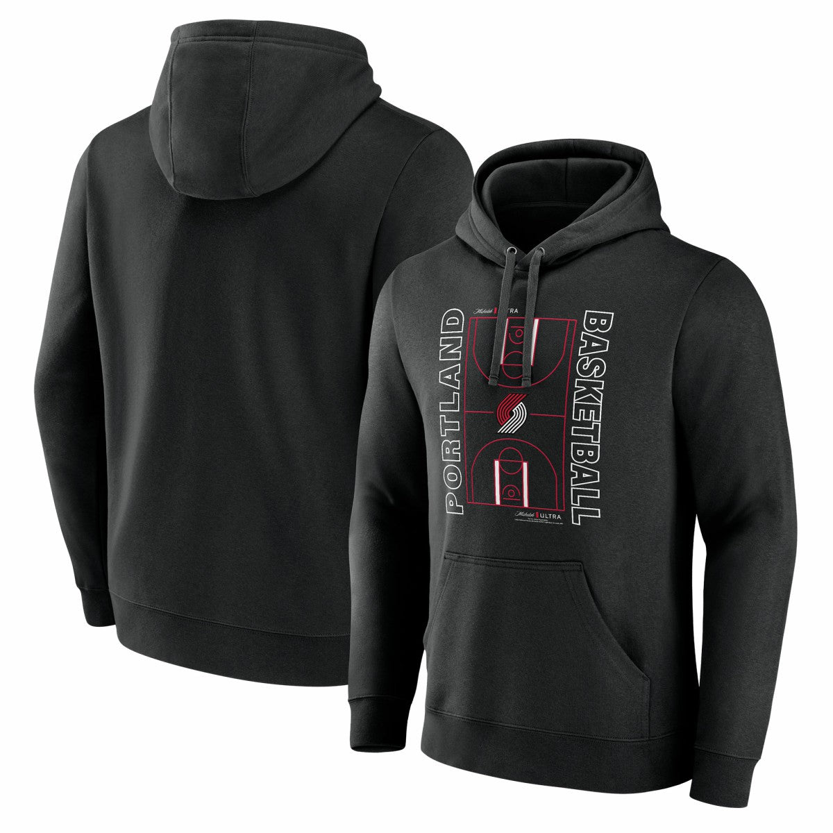 NBA Portland Trail Blazers Michelob Ultra Full Court Pullover Hoodie - Black cheap