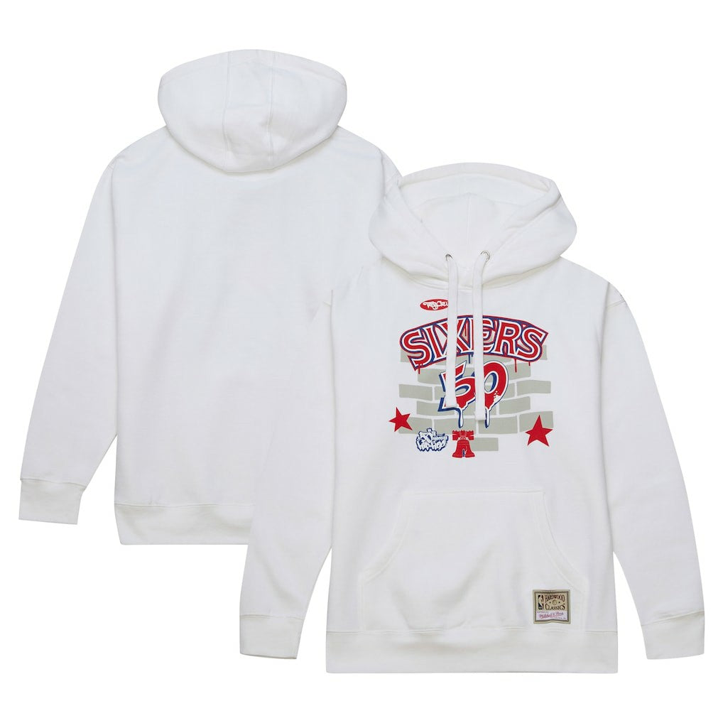 NBA Philadelphia 76ers x Tats Cru Hardwood Classics Brick Pullover Hoodie