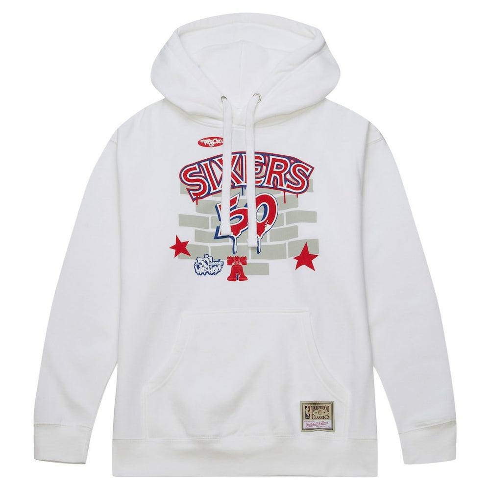 NBA Philadelphia 76ers x Tats Cru Hardwood Classics Brick Pullover Hoodie