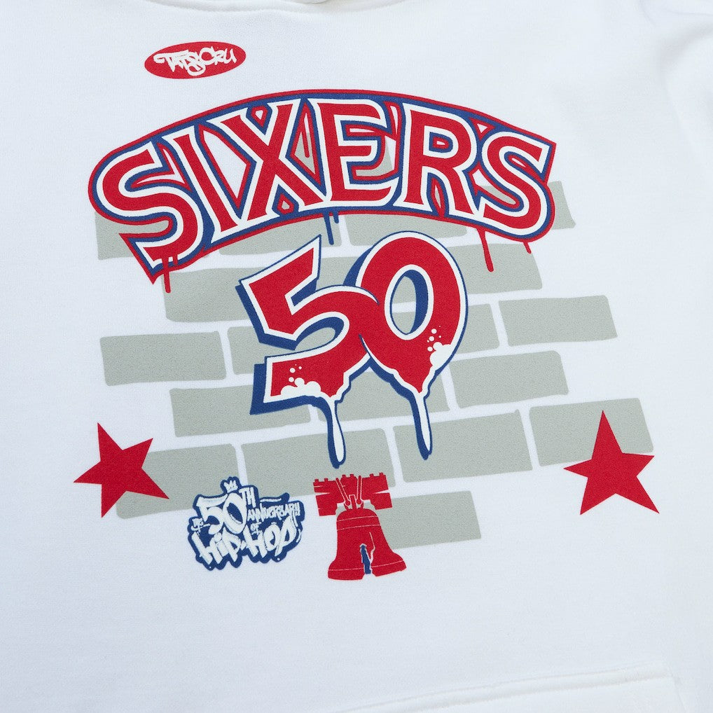 NBA Philadelphia 76ers x Tats Cru Hardwood Classics Brick Pullover Hoodie