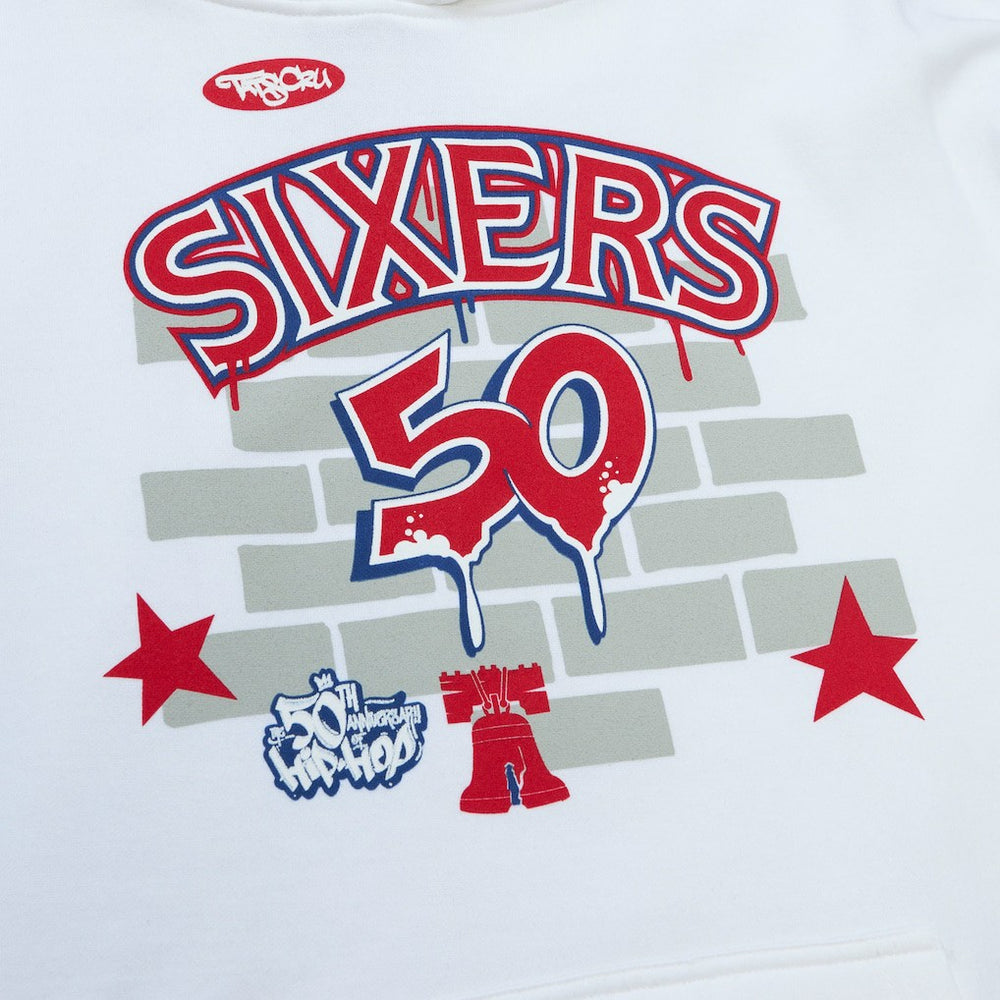 NBA Philadelphia 76ers x Tats Cru Hardwood Classics Brick Pullover Hoodie