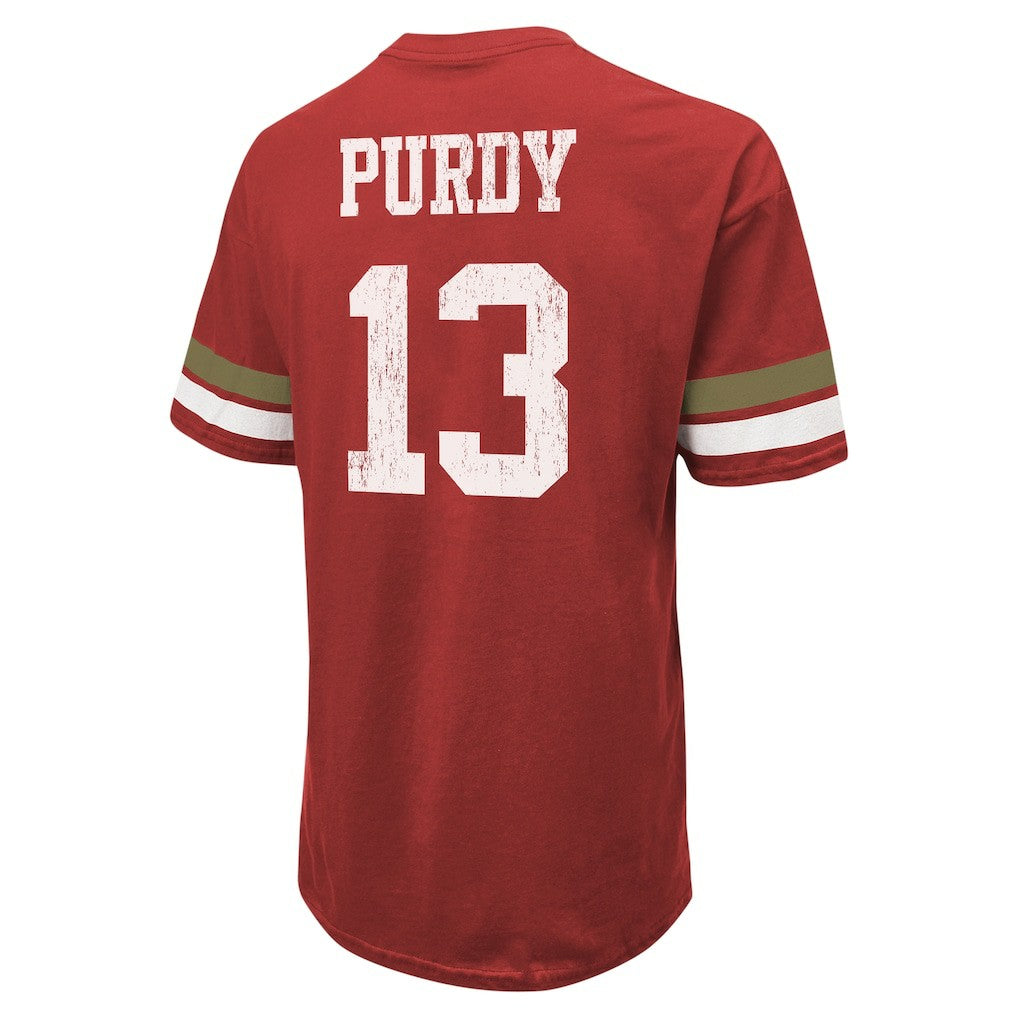 Brock Purdy  Majestic Threads Name & Number Oversize Fit T-Shirt - San Francisco 49ers