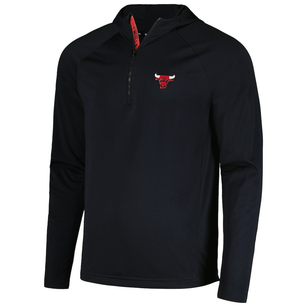 NBA Chicago Bulls Levelwear Zander Hoodie Raglan Quarter-Zip Top