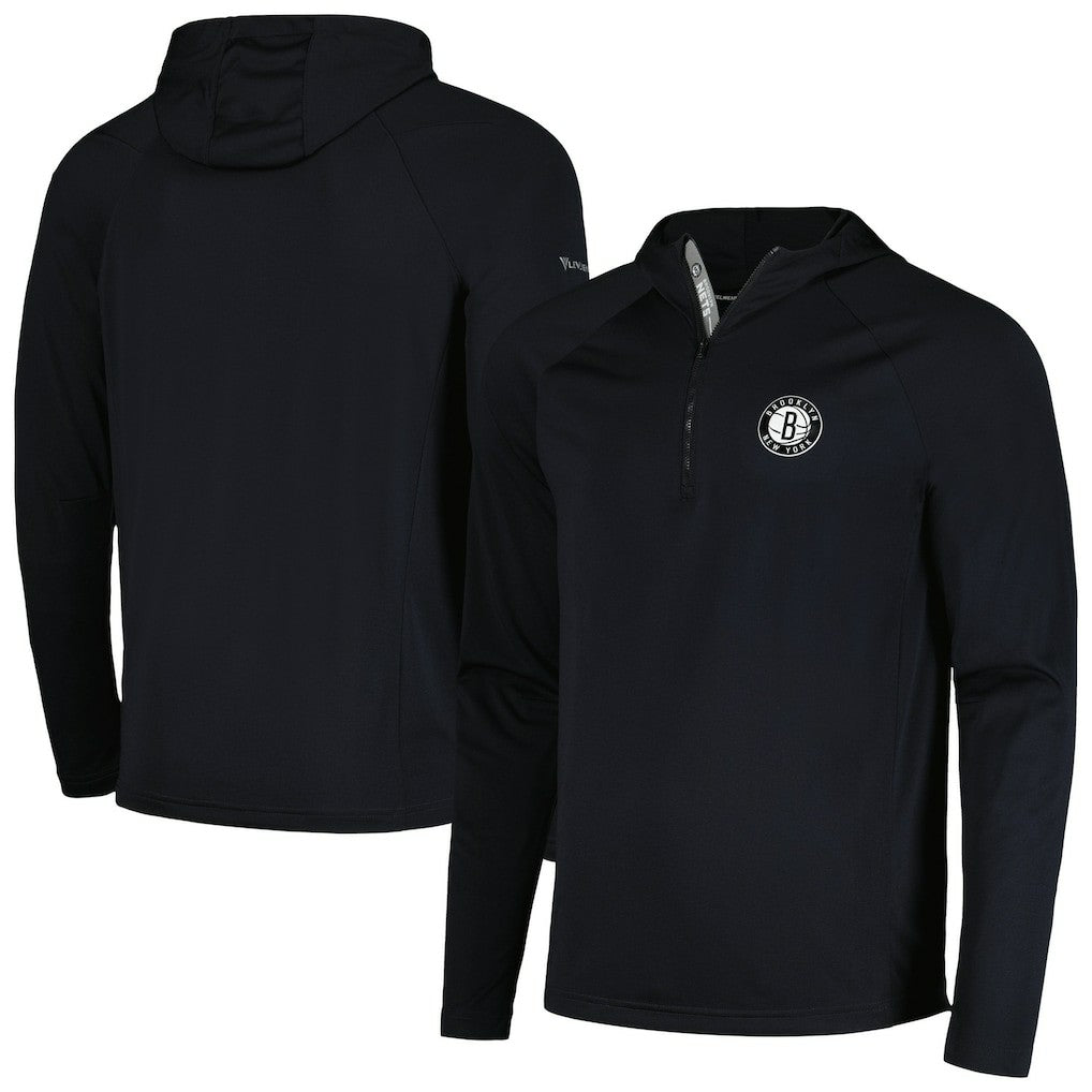 NBA Brooklyn Nets Levelwear Zander Hoodie Raglan Quarter-Zip Top