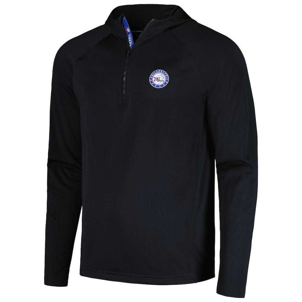 NBA Philadelphia 76ers Levelwear Zander Hoodie Raglan Quarter-Zip Top
