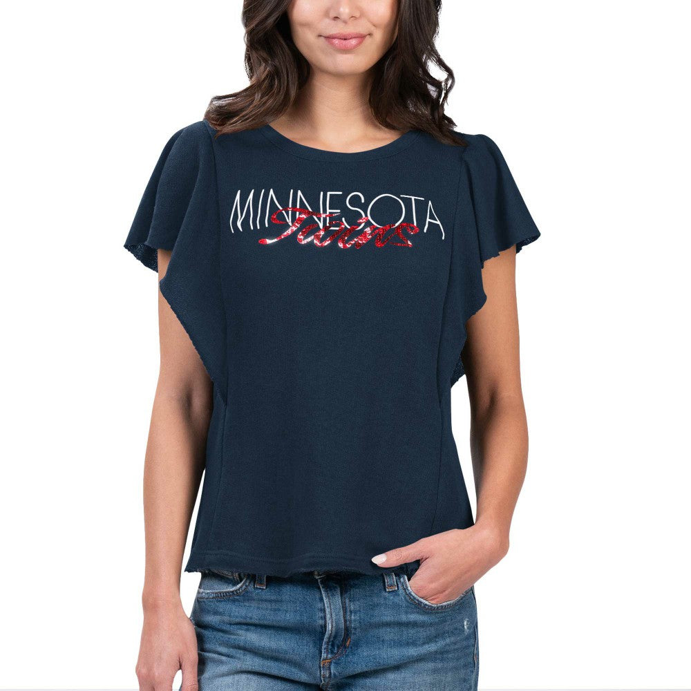 MLB Minnesota Twins G-III 4Her by Carl Banks Women's Crowd Wave T-Shirt