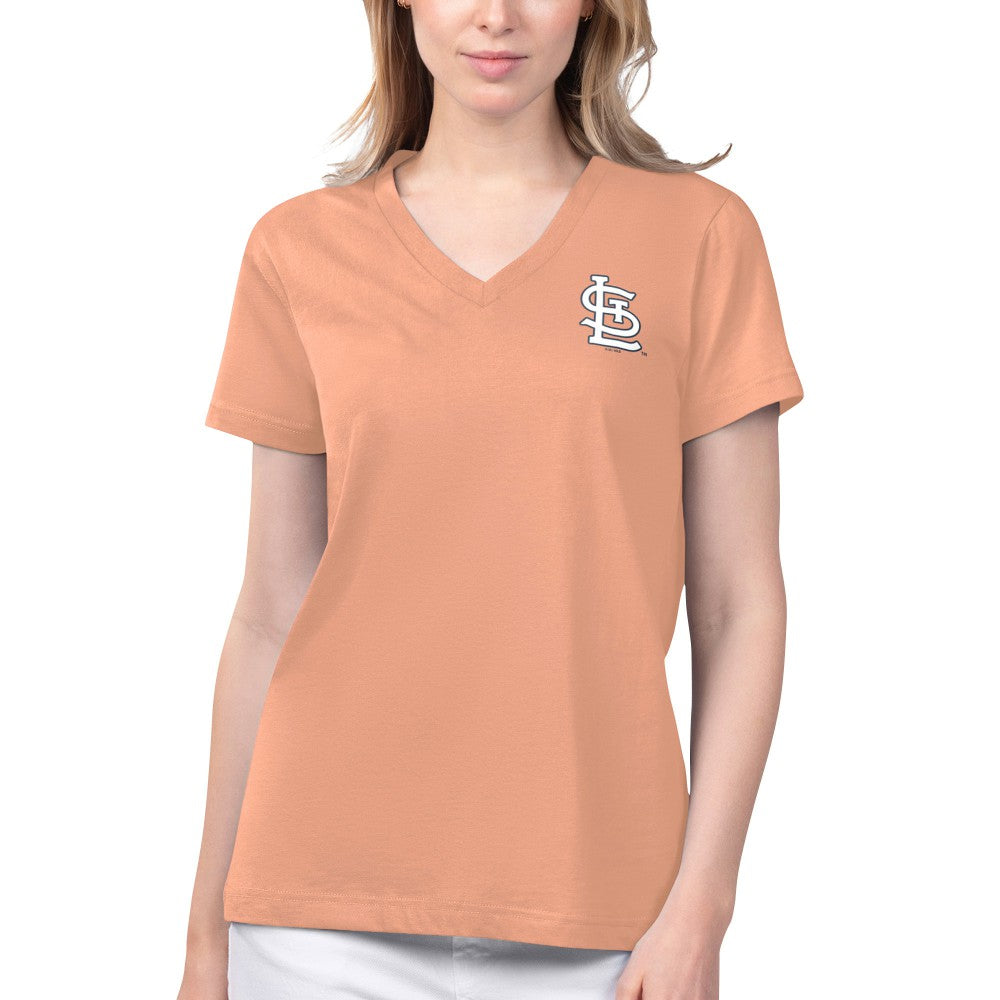 MLB St. Louis Cardinals Margaritaville Women's Game Time V-Neck T-Shirt