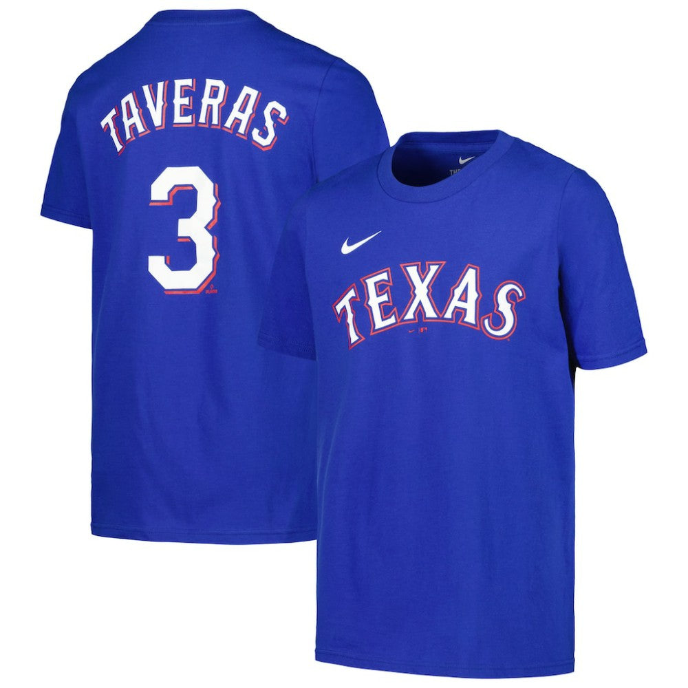 MLB Leody Taveras Texas Rangers Nike Youth Name & Number T-Shirt
