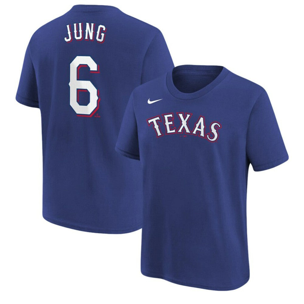 MLB Josh Jung Texas Rangers Nike Youth Name & Number T-Shirt