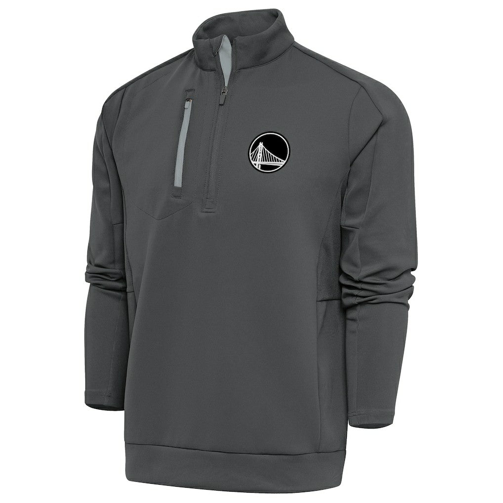 NBA Golden State Warriors Antigua Metallic Logo Generation Quarter-Zip Top sale