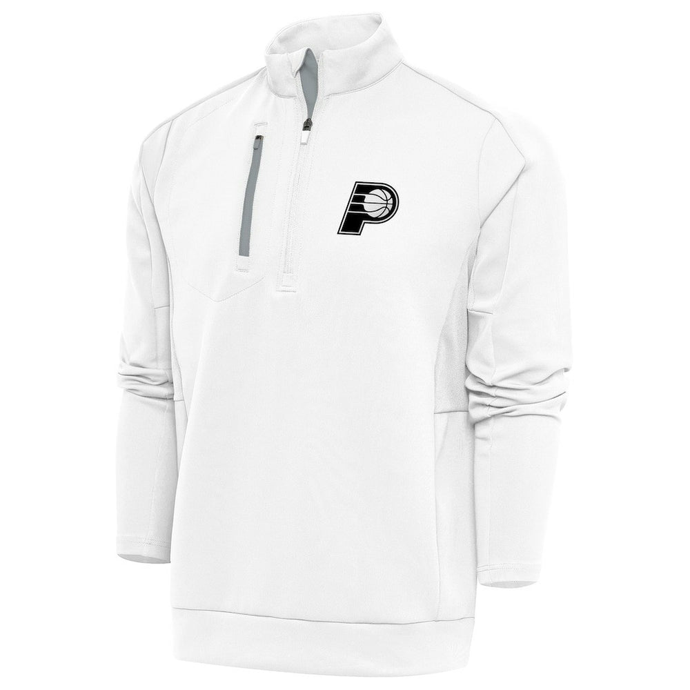 NBA Indiana Pacers Antigua Metallic Logo Generation Quarter-Zip Top