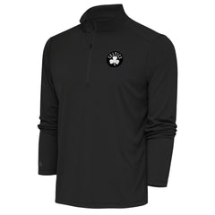 NBA Boston Celtics Antigua Metallic Logo Tribute Quarter-Zip Top