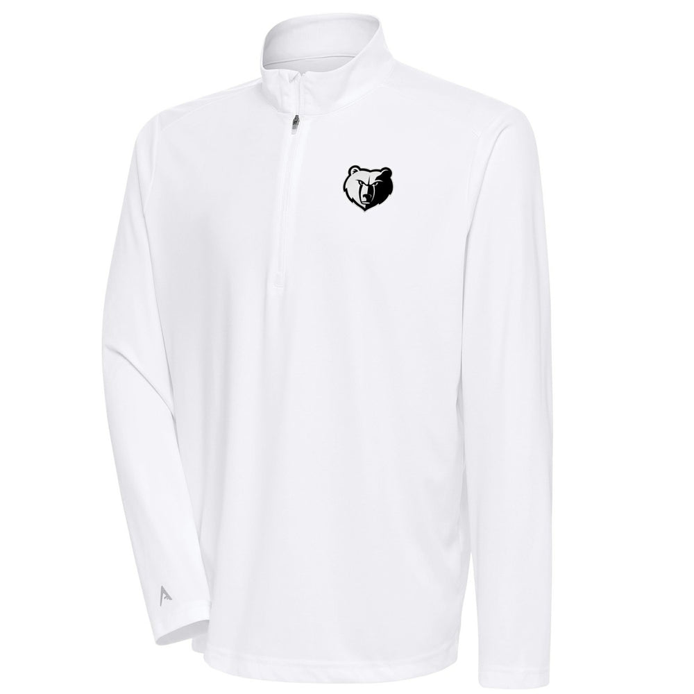 NBA Memphis Grizzlies Antigua Metallic Logo Tribute Quarter-Zip Top