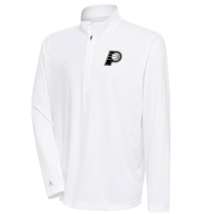 NBA Indiana Pacers Antigua Metallic Logo Tribute Quarter-Zip Top
