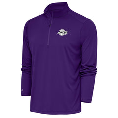 NBA Los Angeles Lakers Antigua Metallic Logo Tribute Quarter-Zip Top