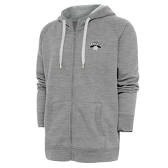 NBA New York Knicks Antigua Metallic Logo Victory Raglan Full-Zip Hoodie