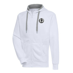 NBA Dallas Mavericks Antigua Metallic Logo Victory Raglan Full-Zip Hoodie sale