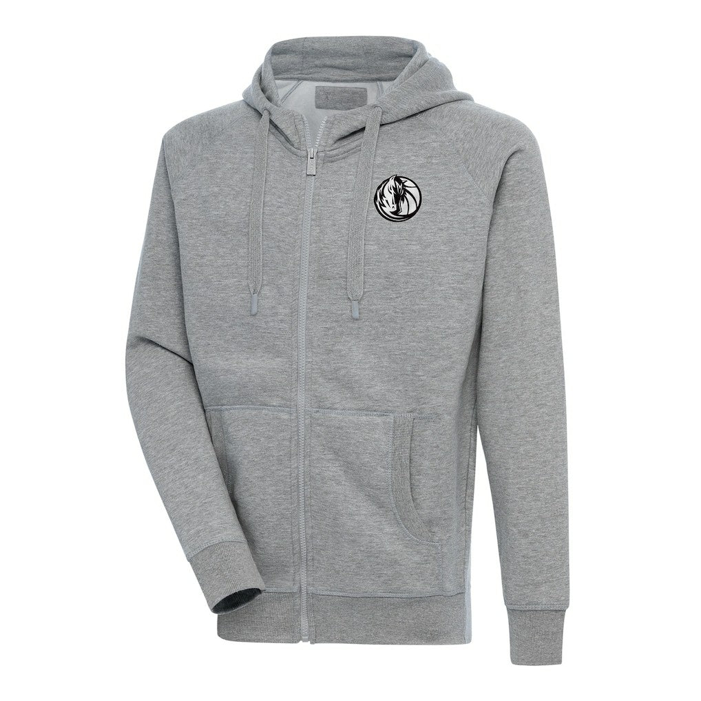 NBA Dallas Mavericks Antigua Metallic Logo Victory Raglan Full-Zip Hoodie sale