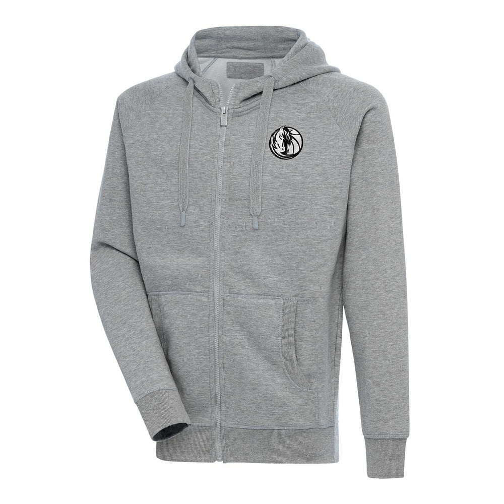 NBA Dallas Mavericks Antigua Metallic Logo Victory Raglan Full-Zip Hoodie sale