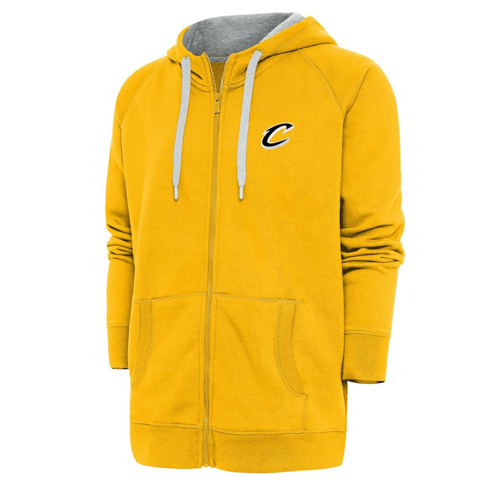 NBA Cleveland Cavaliers Antigua Metallic Logo Victory Raglan Full-Zip Hoodie sale