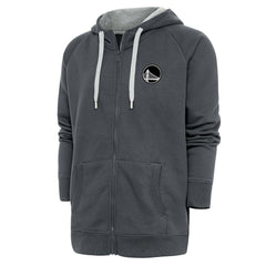 NBA Golden State Warriors Antigua Metallic Logo Victory Raglan Full-Zip Hoodie sale