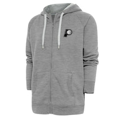 NBA Indiana Pacers Antigua Metallic Logo Victory Raglan Full-Zip Hoodie