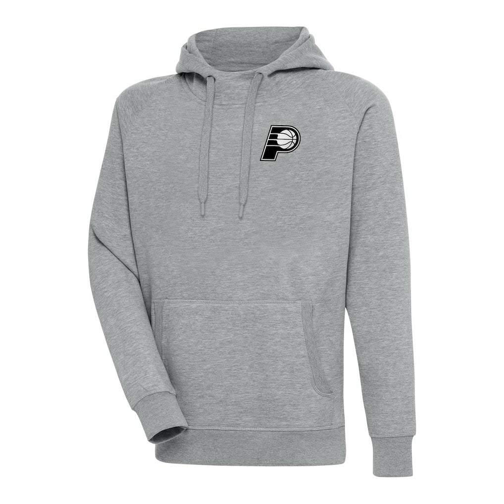 NBA Indiana Pacers Antigua Metallic Logo Victory Raglan Pullover Hoodie