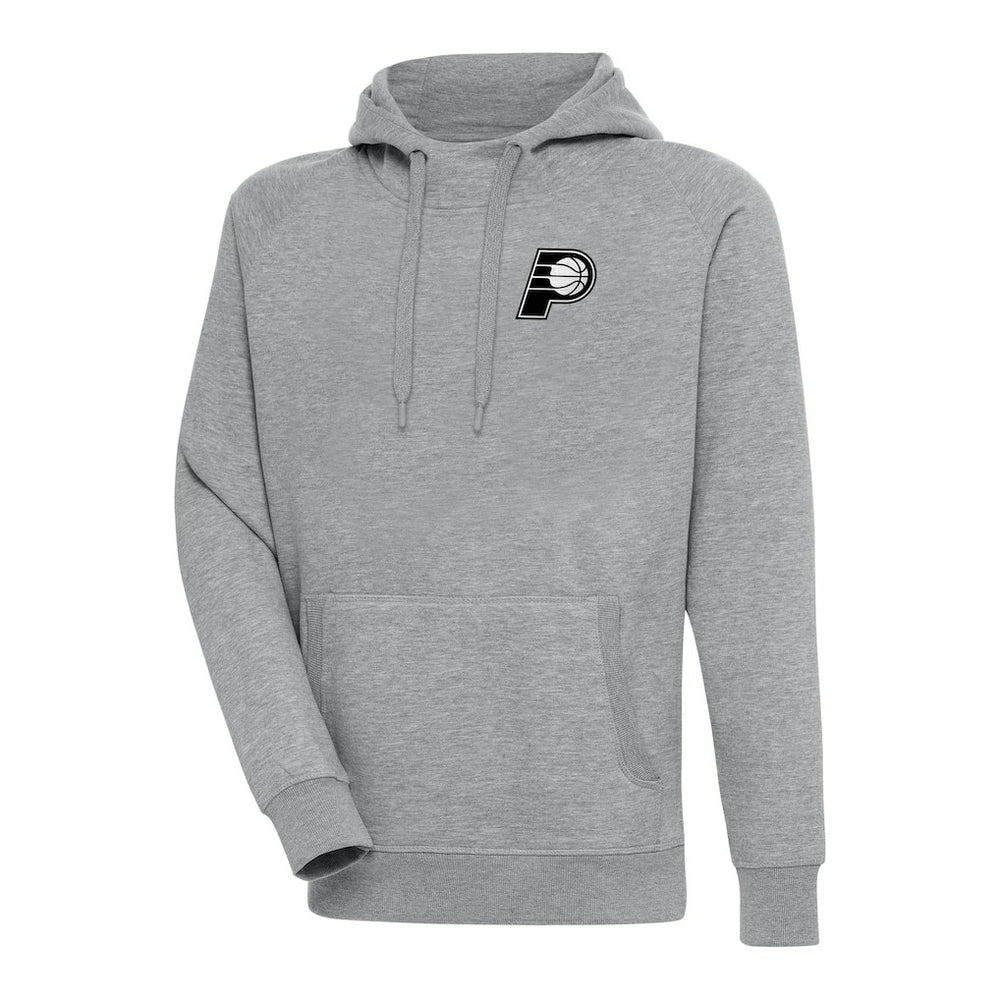 NBA Indiana Pacers Antigua Metallic Logo Victory Raglan Pullover Hoodie