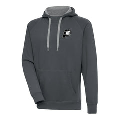 NBA Indiana Pacers Antigua Metallic Logo Victory Raglan Pullover Hoodie