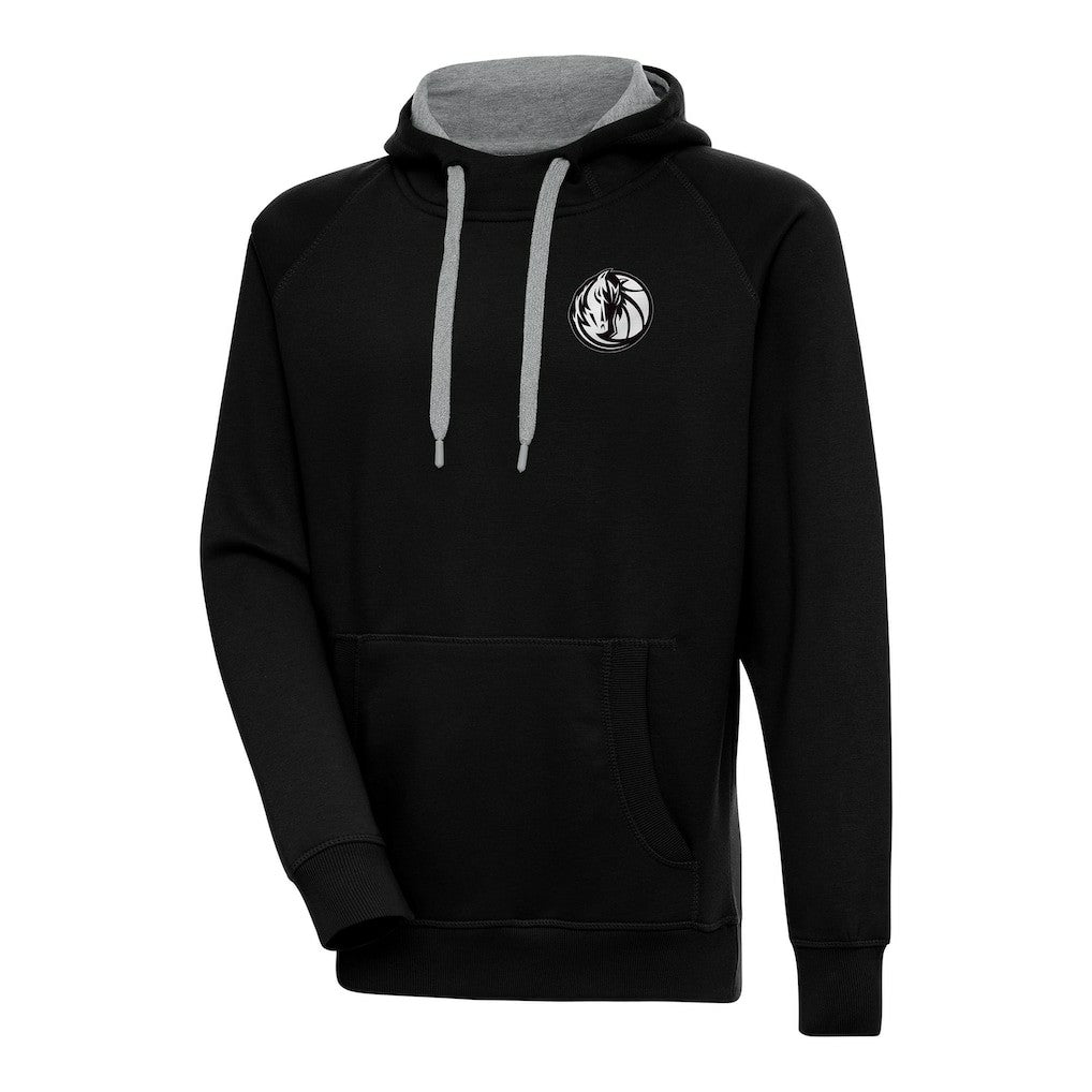 NBA Dallas Mavericks Antigua Metallic Logo Victory Raglan Pullover Hoodie sale