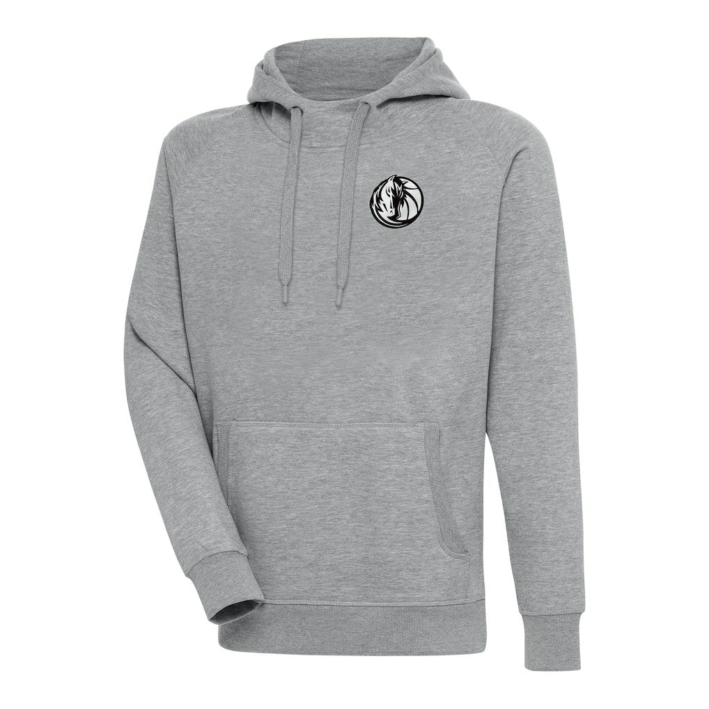NBA Dallas Mavericks Antigua Metallic Logo Victory Raglan Pullover Hoodie sale