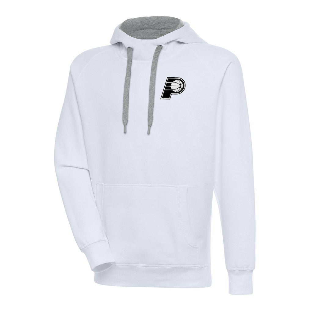 NBA Indiana Pacers Antigua Metallic Logo Victory Raglan Pullover Hoodie