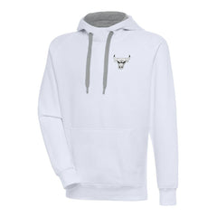 NBA Chicago Bulls Antigua Metallic Logo Victory Raglan Pullover Hoodie
