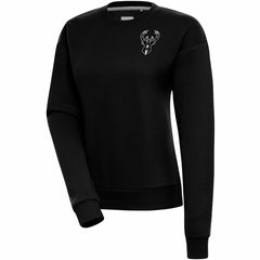 NBA Milwaukee Bucks Antigua Women's Brushed Metallic Victory Pullover Sweatshirt - Black on sale