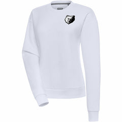 NBA Memphis Grizzlies Antigua Women's Brushed Metallic Victory Pullover Sweatshirt - White discount