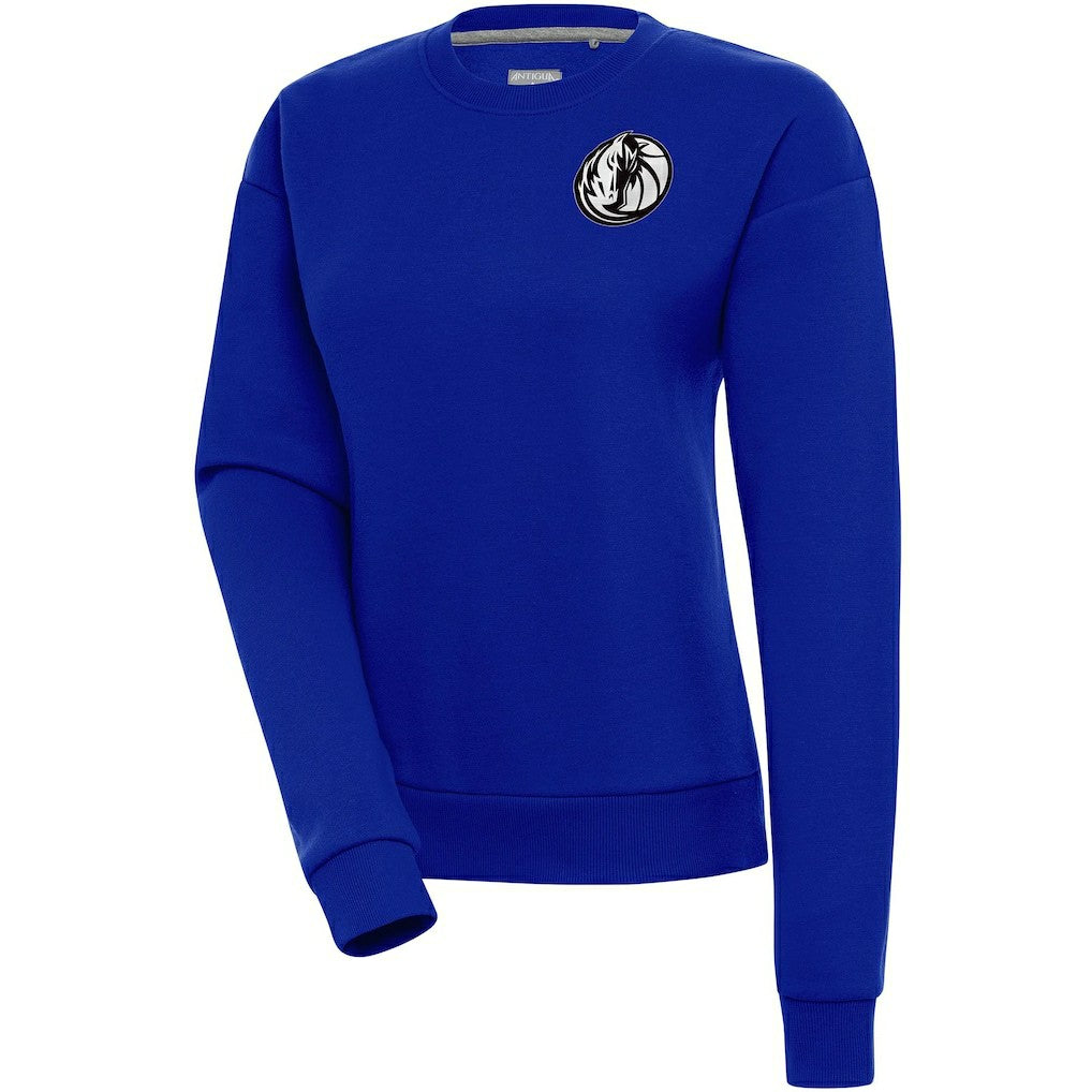 NBA Dallas Mavericks Antigua Women's Brushed Metallic Victory Pullover Sweatshirt - Blue online