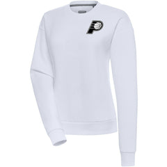 NBA Indiana Pacers Antigua Women's Brushed Metallic Victory Pullover Sweatshirt - White shop