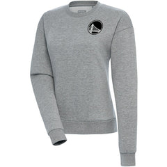 NBA Golden State Warriors Antigua Women's Brushed Metallic Victory Pullover Sweatshirt - Heather Gray cheap