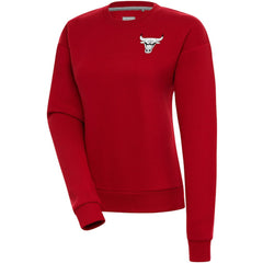 NBA Chicago Bulls Antigua Women's Brushed Metallic Victory Pullover Sweatshirt - Red online