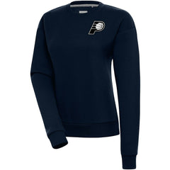 NBA Indiana Pacers Antigua Women's Brushed Metallic Victory Pullover Sweatshirt - Navy shop